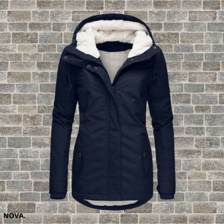 MARLENE | Fleece hooded Coat