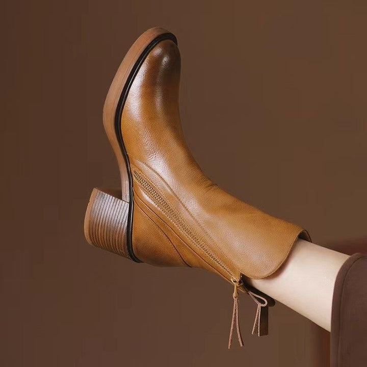 ELORA™ | Elegant Block Heel Boots