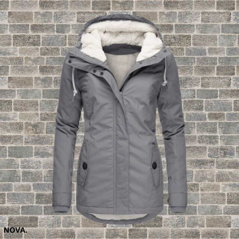 MARLENE | Fleece hooded Coat