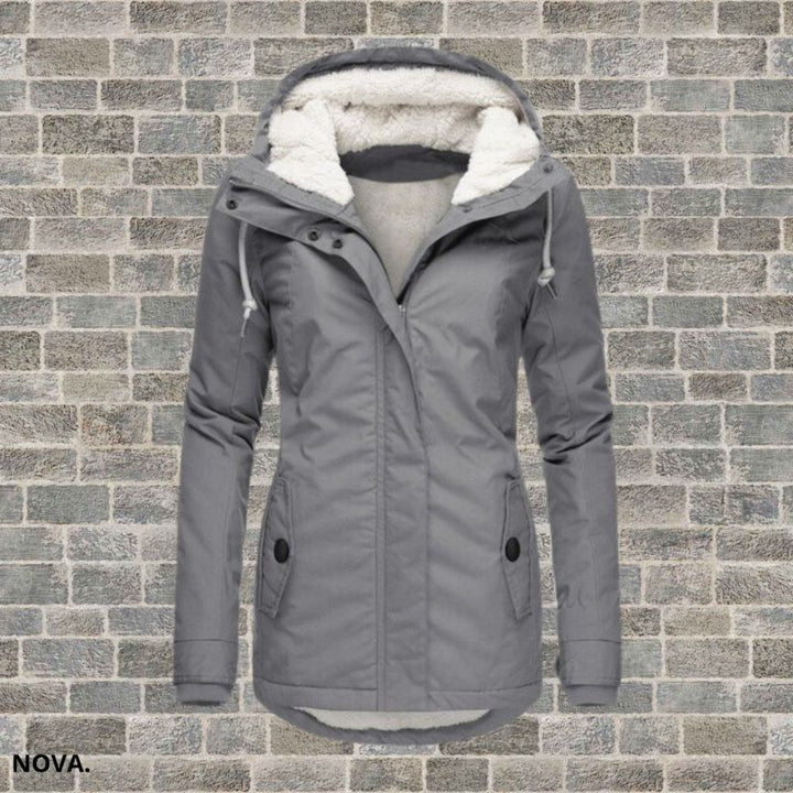 MARLENE | Fleece hooded Coat