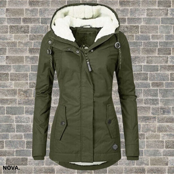 MARLENE | Fleece hooded Coat