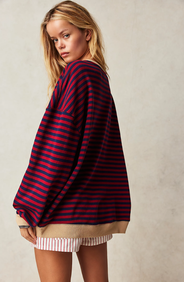 MAGALIE™ | Striped Oversized Sweater