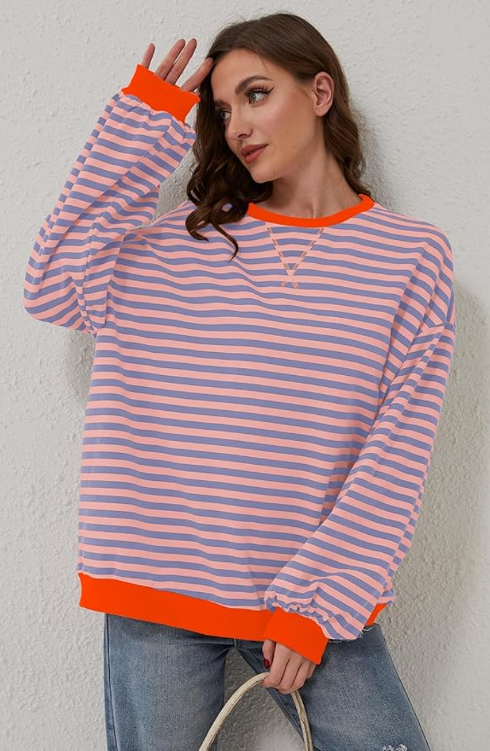 MAGALIE™ | Striped Oversized Sweater