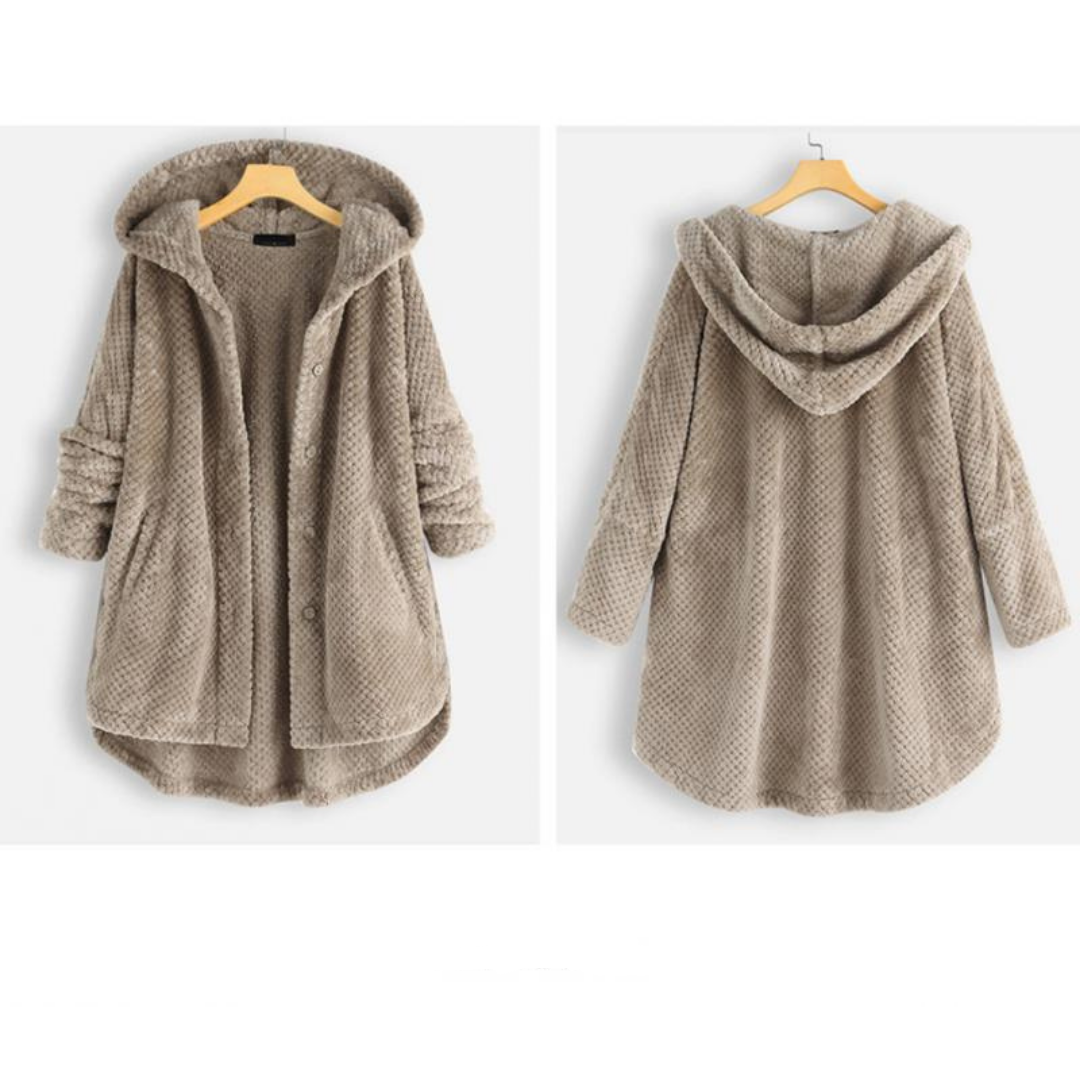 CATHARINA™ | Cozy Hooded Plush Coat