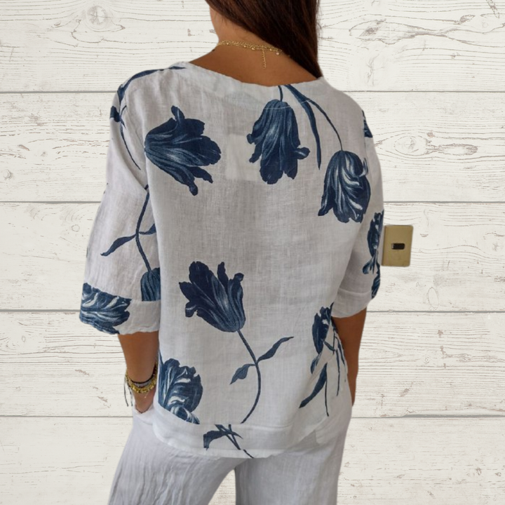 THESSA™ | Elegant floral blouse