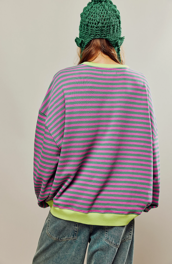 MAGALIE™ | Striped Oversized Sweater