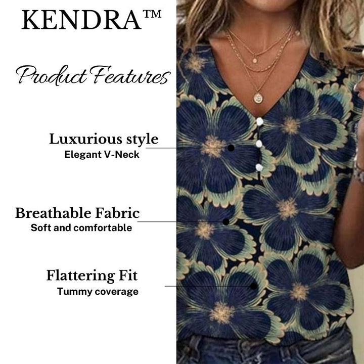 KENDRA™ | Elegant Floral Blouse