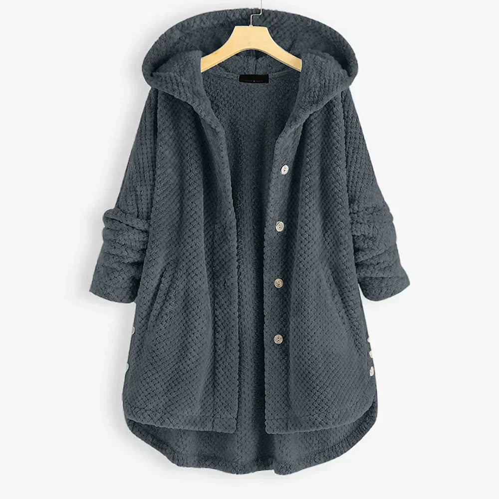 CATHARINA™ | Cozy Hooded Plush Coat