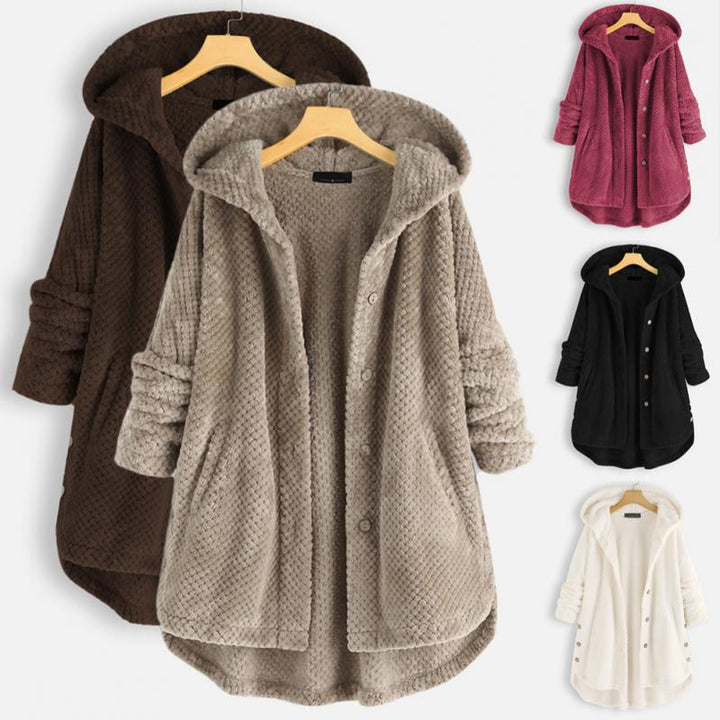 CATHARINA™ | Cozy Hooded Plush Coat