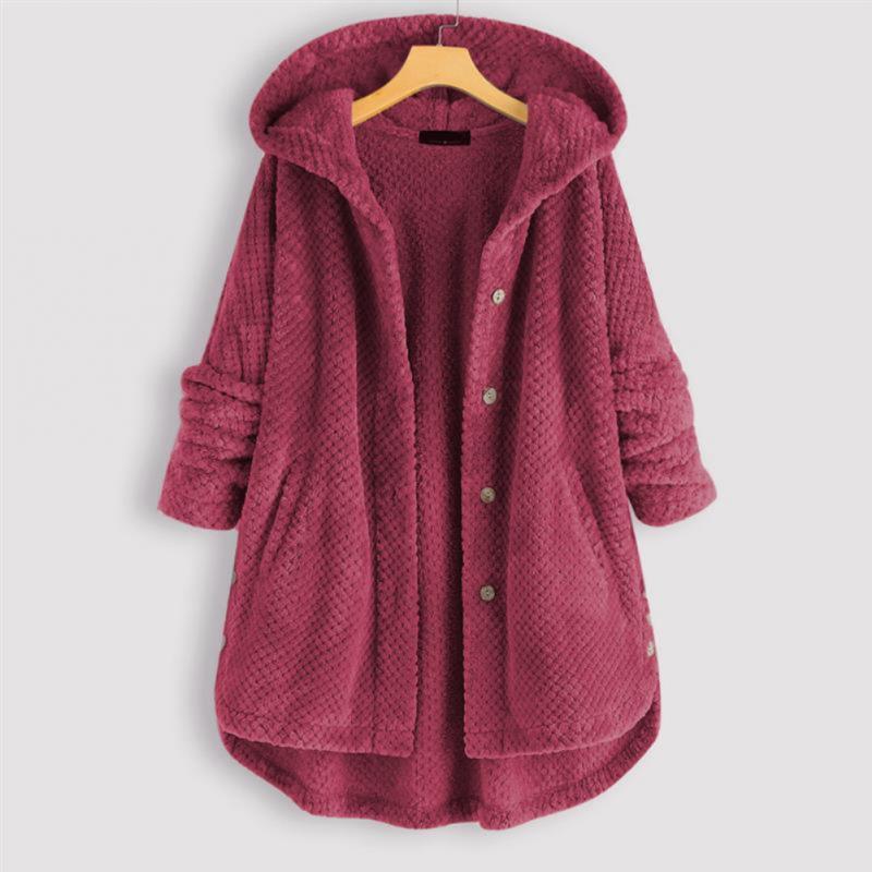 CATHARINA™ | Cozy Hooded Plush Coat