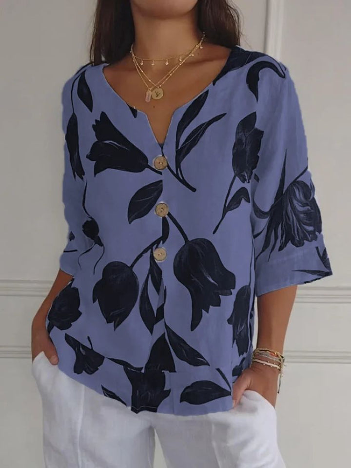 THESSA™ | Elegant floral blouse