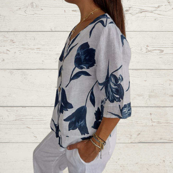 THESSA™ | Elegant floral blouse