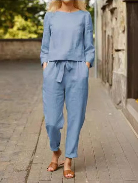 DIANE™ | 100% cotton linen 2-piece set