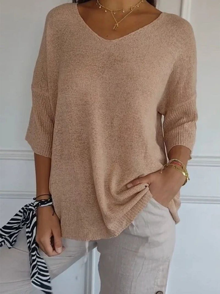 ARIELLE™ | V-Neck Knit Top