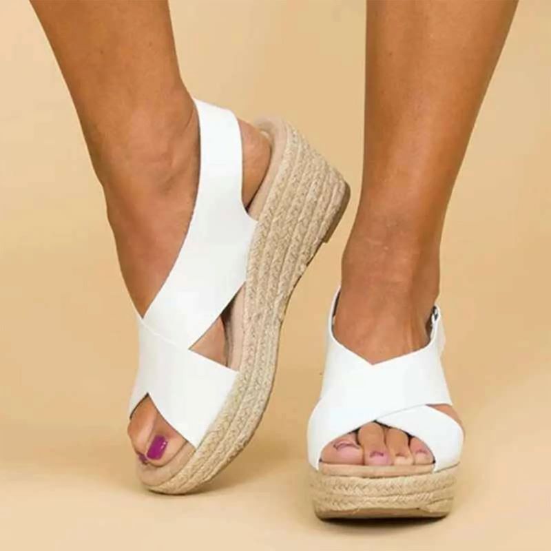 JANELLE™ | Cross-Strap Wedges