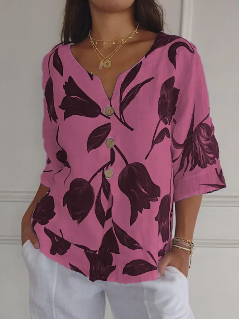 THESSA™ | Elegant floral blouse