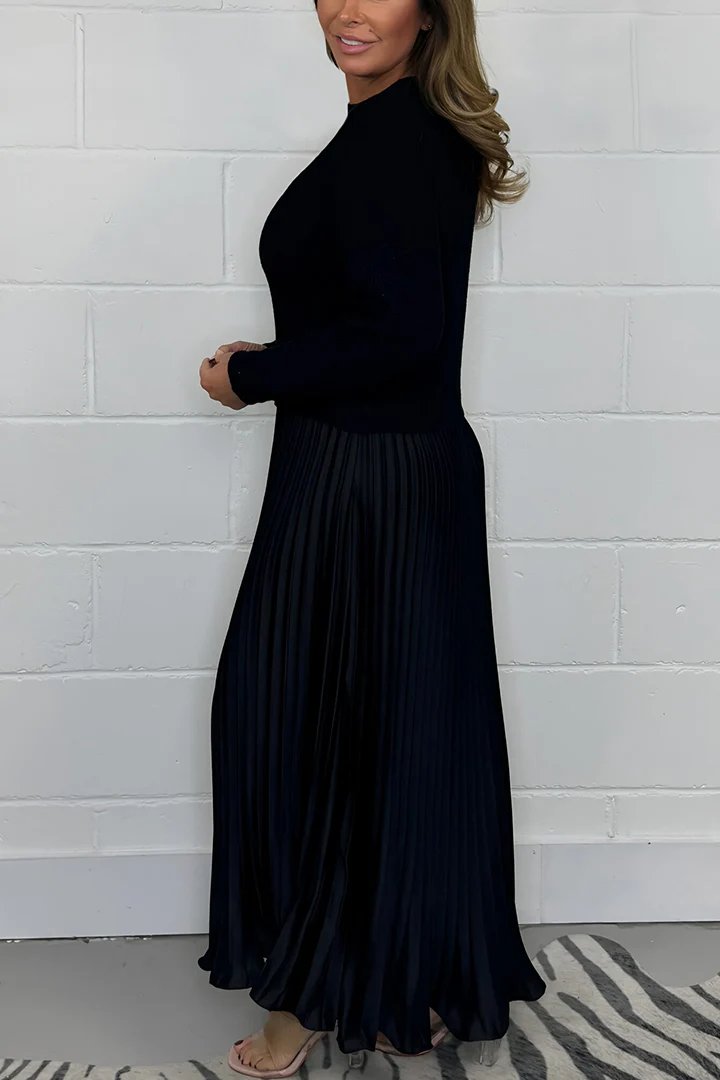 AMBRE™ | Chic Sweater & Pleated Skirt Set