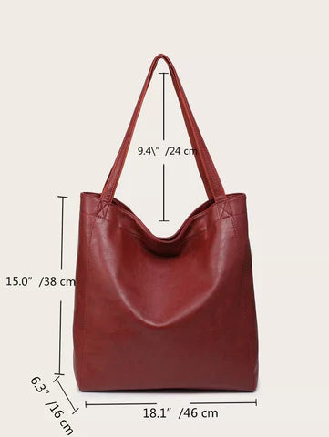 JOYA™ | Classic Leather Tote Bag