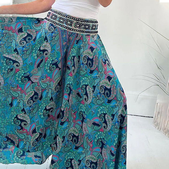 HARPER™ | Printed pants with elastic waist