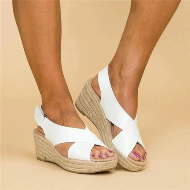 JANELLE™ | Cross-Strap Wedges